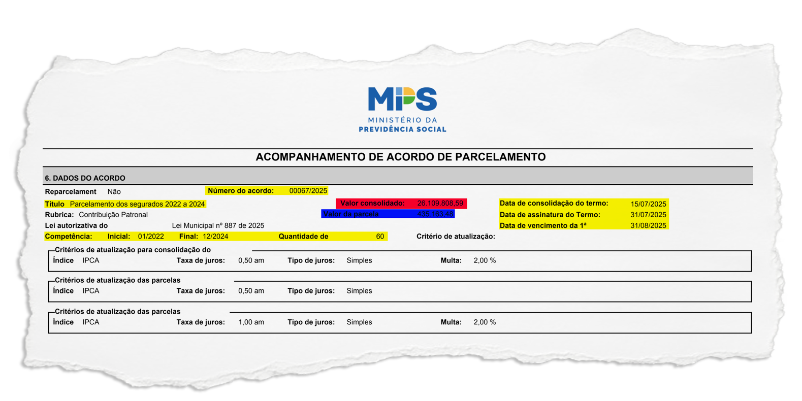 Seropédica: com repasses atrasados, Prefeitura faz acordo para quitar débito de mais de R$ 26 milhões com previdência dos servidores