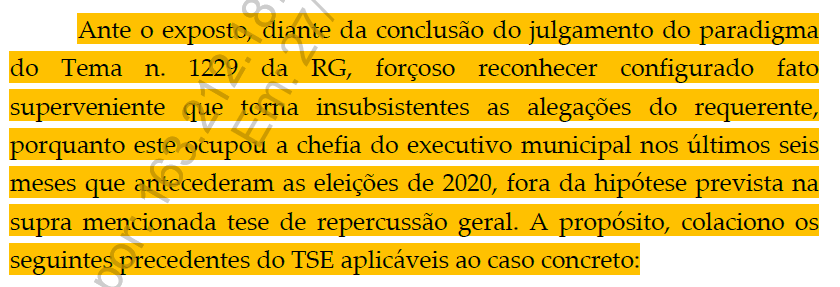 Itaguaí: Rubão ignora que sua situação não se enquadra no caso que garante elegibilidade aos substitutos involuntários e deve apelar com mais embargos
