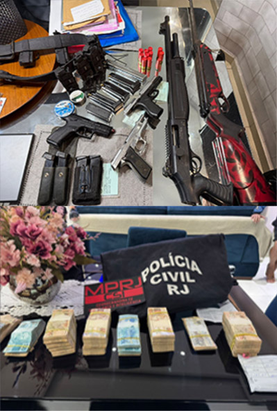 Operação que teve deputado como alvo resultou na apreensão de mais de R$ 300 mil em espécie, armas e munições