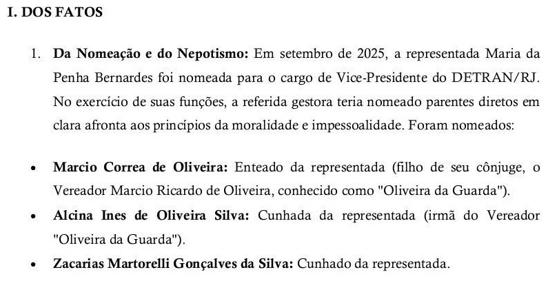 Denúncia ao MP aponta nepotismo e suposto esquema de ‘rachadinha’ no Detran
