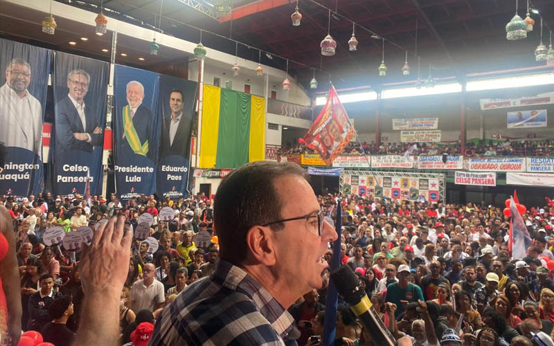 Paes defende Pedro Paulo como segundo voto da esquerda ao Senado e prega unidade do campo progressista em ato de Celso Pansera