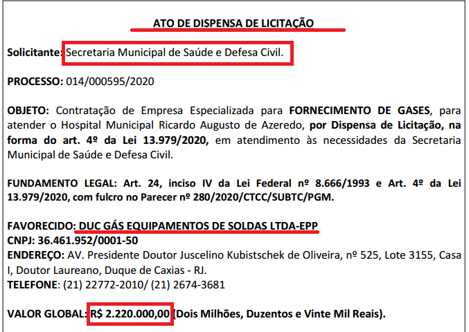 Caxias: Empresa de candidato a deputado pelo MDB foi contratada inicialmente sem licitação