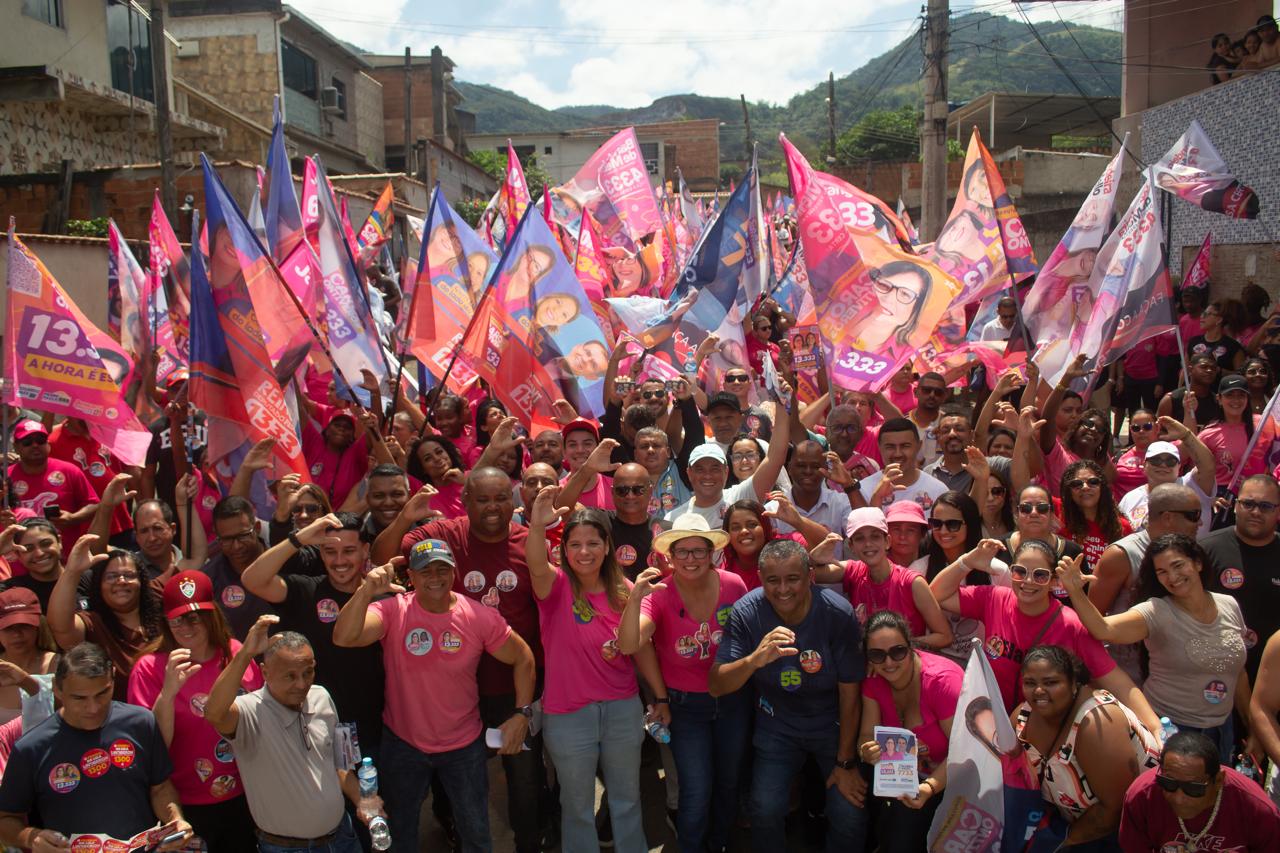 Na reta final da campanha “Onda Rosa” ocupa as ruas de Japeri
