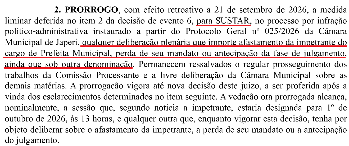 Justiça derruba mais um ato da Câmara de Japeri