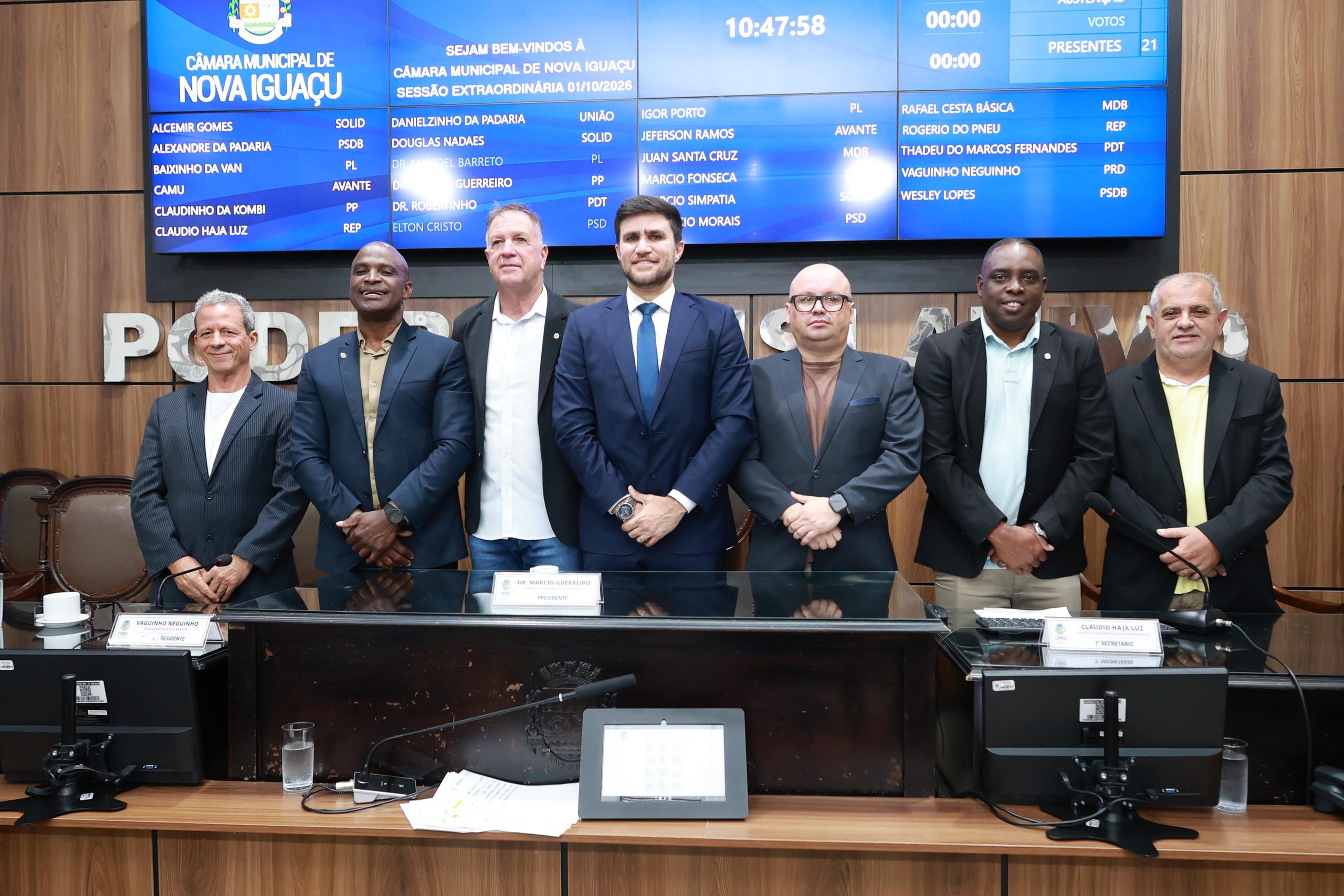 Câmara de Nova Iguaçu já tem mesa diretora eleita para o biênio 2027/2028